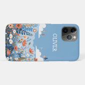 Lieve Botanische Elegante Wilde Bloemen Persoonlij Case-Mate iPhone Case (Achterkant (horizontaal))