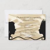 Lieve bries aangepaste RSVP-kaarten RSVP Kaartje (Achterkant)