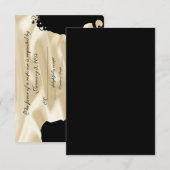 Lieve bries aangepaste RSVP-kaarten RSVP Kaartje (Voorkant / Achterkant)