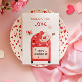 Lieve brievenbus Zalige Valentijnsdag Groet Kaart