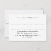 Lieve Bruid | Bruidegom Huwelijk Katten Persoonlij RSVP Kaartje (Achterkant)