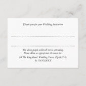 Lieve Bruid | Bruidegom Trouwkatten Gepersonalisee RSVP Kaartje (Achterkant)