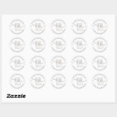 Lieve bruid en bruidegom Save The Date  Ronde Sticker (Vel)