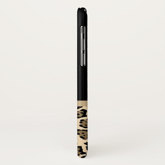 Lieve bruine jaguar-printer met lintje en naam Case-Mate iPhone case (Achterkant/links)