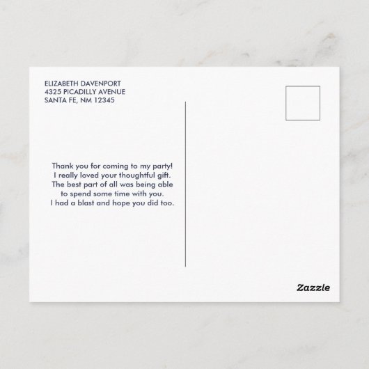 Lieve bruine luiaard die ondersteboven hangt, dank briefkaart (Achterkant)