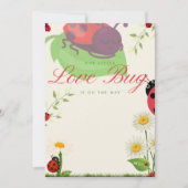 Lieve Bug Aankondigingskaart Aankondiging (Voorkant)