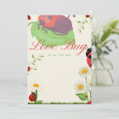 Lieve Bug Aankondigingskaart Aankondiging (Staand voorkant)
