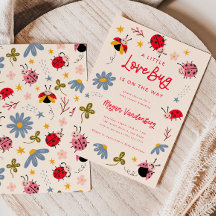 Lieve Bug Baby Shower Uitnodiging | Insect Uitnodi