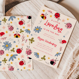 Lieve Bug Baby Shower Uitnodiging | Insect Uitnodi