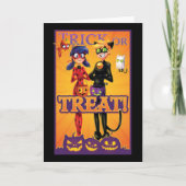 Lieve Bug & Cat Noir | Trick or Treat! Kaart (Voorkant)