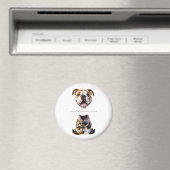 Lieve Bulldog Schone/Vuile Afwasmachine Magneet (Insitu (Vaatwasser))