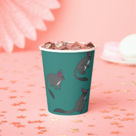Lieve Bushbabies Illustratie Papieren Bekers