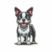 Lieve Bustie Hond Sticker (Voorkant)
