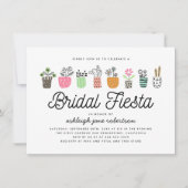 Lieve Cactus Bruiloftsfeest Bruidsuitnodiging Kaart (Voorkant)