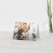 Lieve Calligrafie EDITABLE KLOR Hartelijk dank Bedankkaart (Voorkant)