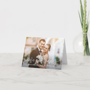 Lieve Calligrafie EDITABLE KLOR Hartelijk dank Bedankkaart