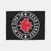 Lieve Canada, wij haten hem ook Fleece Deken (Voorkant (Horizontaal))