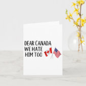 Lieve Canada, wij haten hem ook Kaart (Gele Bloem)