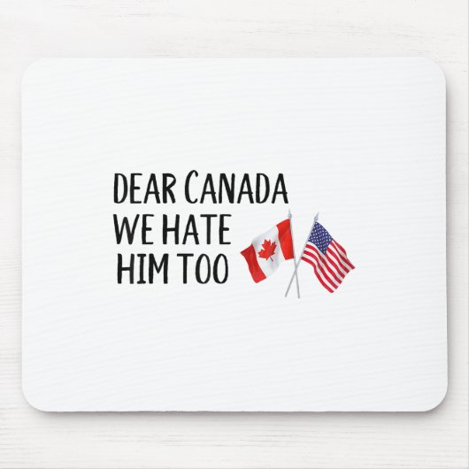 Lieve Canada, wij haten hem ook Muismat (Voorkant)