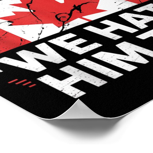 Lieve Canada, wij haten hem ook Poster (Hoek)