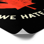 Lieve Canada, wij haten hem ook Poster (Hoek)
