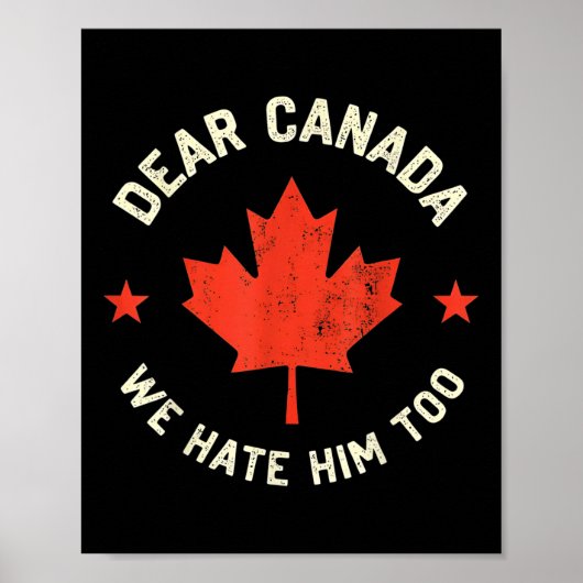 Lieve Canada, wij haten hem ook Poster (Voorkant)