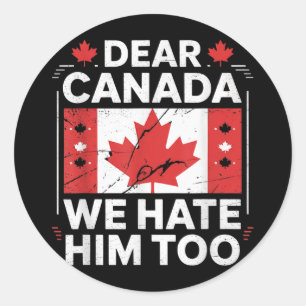 Lieve Canada, wij haten hem ook Ronde Sticker