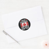 Lieve Canada, wij haten hem ook Ronde Sticker (Envelop)