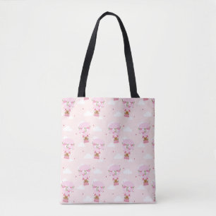 Lieve Capybara-hete-luchtballon Tote Bag