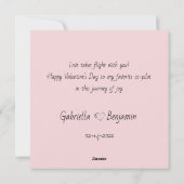 Lieve Cartoon Giraffe Fan Harten Valentijnsdag Feestdagenkaart (Achterkant)