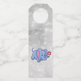 Lieve cartoon olifant flessenhanger