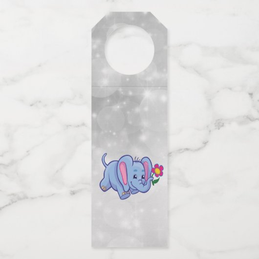 Lieve cartoon olifant flessenhanger (Voorkant)