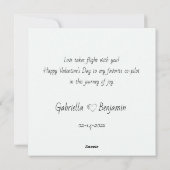 Lieve Cartoon Olifant Liefhebber Hart Valentijnsda Feestdagenkaart (Achterkant)