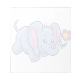 Lieve cartoon olifant notitieblok