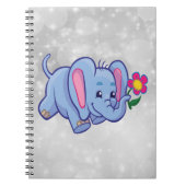 Lieve cartoon olifant notitieboek (Voorkant)