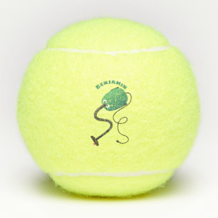 Lieve cartoon stofzuiger humor tennisballen