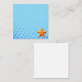 Lieve Cartoon Zeester Blauwe Oceaan Notitiekaartje (Voorkant / Achterkant)