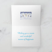 Lieve Cartoonengelen Feestdagen Kaart (Binnen)