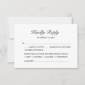 Lieve Casual Trouw RSVP Kaart (Voorkant)