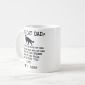 Lieve Cat, papa en kattennaam Koffiemok (Voorkant links)