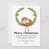 Lieve cavia huisdier liefhebber Kerstkaart (Voorkant)