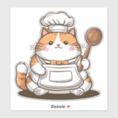 Lieve Chef Kat Sticker (Vel)