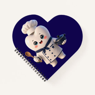 Lieve Chef Tand Karakter Hart Tandarts Cadeau Noti Notitieboek
