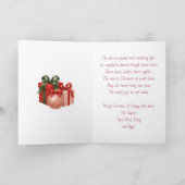 Lieve Chibi Elf met Persoonlijk Kerstcadeau Kaart (Binnen)