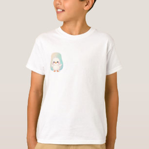 Lieve Chibi Witte Eend Illustratie T-shirt