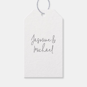 Lieve Chic Calligrafie Koppel Namen  Cadeaulabel