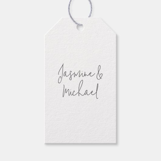 Lieve Chic Calligrafie Koppel Namen Cadeaulabel (Voorkant)