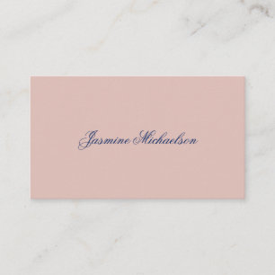 Lieve Chique Calligrafie Naam Roze Goud Kleur Informatiekaartje