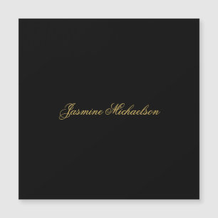 Lieve Chique Calligrafie Naam Zwart & Goud