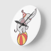 Lieve Circusolifant op Bal – Illustratie voor verj Ronde Klok (Hoek)